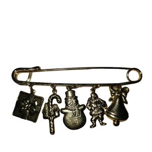 Brooch with Xmas Charms